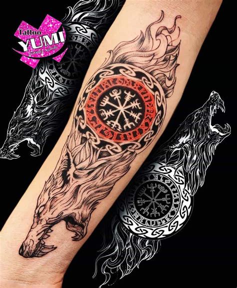 wolf viking tattoo